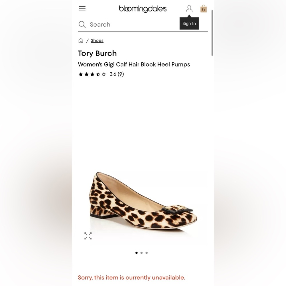 Tory Burch Gigi Calf Leopard Hair Block Heel Pumps - Picture 13 of 14